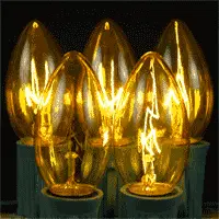 Holiday Lights Sales -Holiday Lights Sales 0000460 yellow twinkle c9 bulbs 7 watt replacement lamps 25 pack