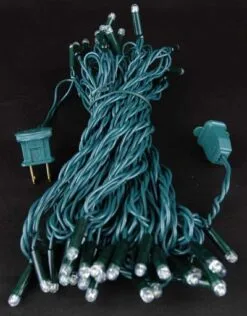 Blue LED Mini Christmas Lights 50 Bulb -Holiday Lights Sales 0001861 blue led mini christmas lights 50 bulb