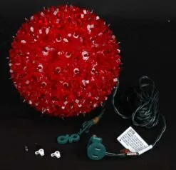 Red 100 Light Starlight Sphere 7.5" -Holiday Lights Sales 0002215 red 100 light starlight sphere 75