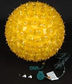 Yellow 150 Light Starlight Sphere 10" -Holiday Lights Sales 0002270 yellow 150 light starlight sphere 10