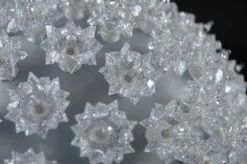 Silver 100 Light Starlight Sphere 7.5" -Holiday Lights Sales 0003449 silver 100 light starlight sphere 75