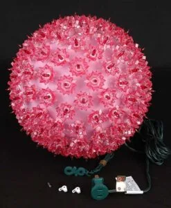 Pink 150 Light Starlight Sphere 10" -Holiday Lights Sales 0003464 pink 150 light starlight sphere 10