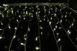 LED Curtain Twinkle Lights 100 LED Warm White Non-Connectable White Wire -Holiday Lights Sales 0004356 led curtain twinkle lights 100 led warm white non connectable white wire