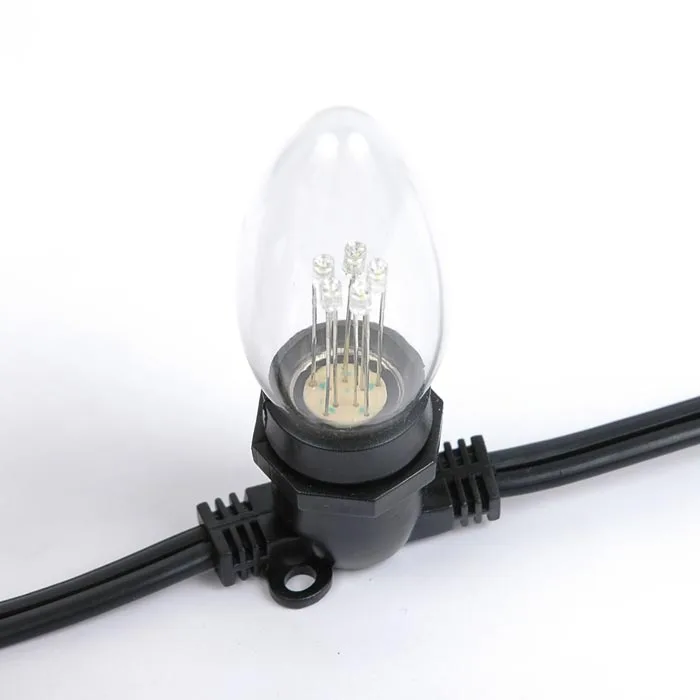 Yellow Smooth Glass C9 LED Bulbs - 25pk 5 Yellow Smooth Glass C9 LED Bulbs - 25pk - Image 5