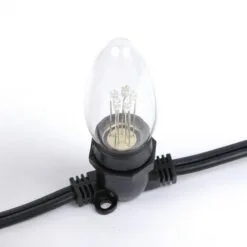 Blue Smooth Glass C9 LED Bulbs - 25pk 10 Blue Smooth Glass C9 LED Bulbs - 25pk -Holiday Lights Sales 0005620 blue smooth glass c9 led bulbs 25pk