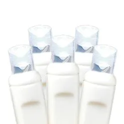 50 LED Battery Operated Lights Pure White On White Wire -Holiday Lights Sales 0006546 50 led battery operated lights pure white on white wire