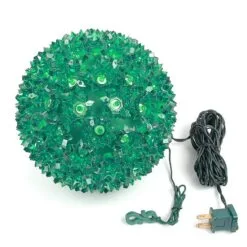 100 Green LED 7.5" Sphere -Holiday Lights Sales 0007331 100 green led 75 sphere