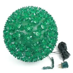 150 Green LED 10" Sphere -Holiday Lights Sales 0007477 150 green led 10 sphere