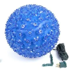 150 Blue LED 10" Sphere -Holiday Lights Sales 0007479 150 blue led 10 sphere