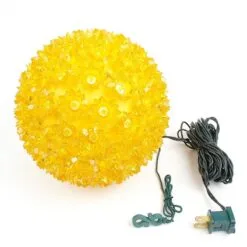 100 Yellow LED 7.5" Sphere 7 100 Yellow LED 7.5" Sphere -Holiday Lights Sales 0007481 100 yellow led 75 sphere