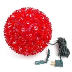 100 Red LED 7.5" Sphere -Holiday Lights Sales 0007485 100 red led 75 sphere