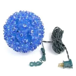 50 Blue LED 6" Sphere -Holiday Lights Sales 0008789 50 blue led 6 sphere