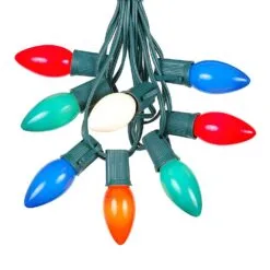 Holiday Lights Sales -Holiday Lights Sales 0010654 100 c9 ceramic christmas light set assorted green wire