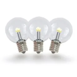 Warm White - G30 Glass LED Replacement Bulbs - 25 Pack 7 Warm White - G30 Glass LED Replacement Bulbs - 25 Pack -Holiday Lights Sales 0011022 warm white g30 glass led replacement bulbs 25 pack