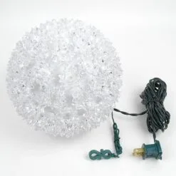 100 Twinkle LED 7.5" Sphere Pure White 9 100 Twinkle LED 7.5" Sphere Pure White -Holiday Lights Sales 0012474 100 twinkle led 75 sphere pure white