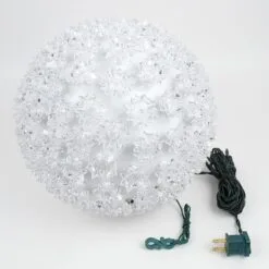 150 Twinkle LED 10" Sphere Pure White -Holiday Lights Sales 0012478 150 twinkle led 10 sphere pure white