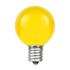 Holiday Lights Sales -Holiday Lights Sales 0013344 yellow satin g50 7 watt replacement bulbs 25 pack