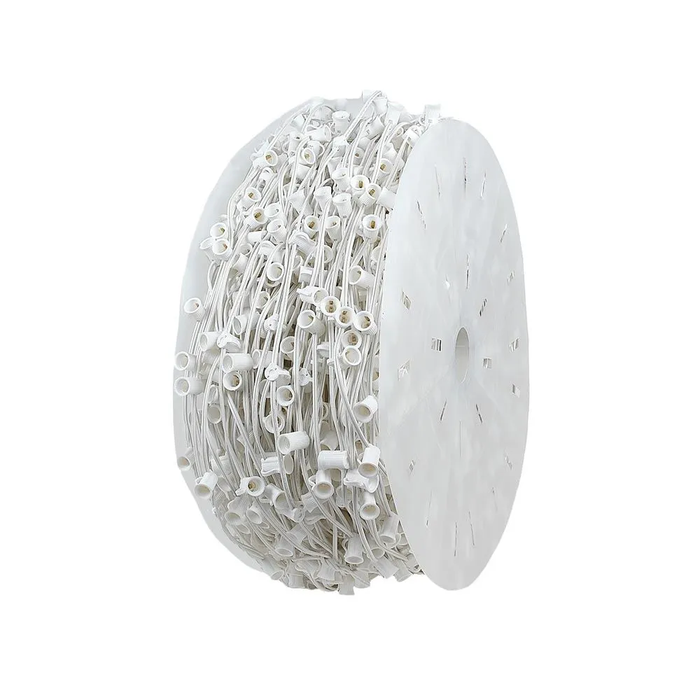 Premium Commercial Grade C7 1000' Spool 6" Spacing 8 Amp White Wire 2 Premium Commercial Grade C7 1000' Spool 6" Spacing 8 Amp White Wire - Image 2