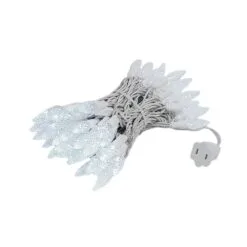 Pure White 70 LED C6 Strawberry Mini Lights Commercial Grade On White Wire -Holiday Lights Sales 0014184 pure white 70 led c6 strawberry mini lights commercial grade on white wire