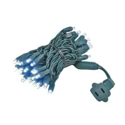 50 LED Pure White LED Christmas Lights 11' Long On Green Wire 12 50 LED Pure White LED Christmas Lights 11' Long On Green Wire -Holiday Lights Sales 0014230 50 led pure white led christmas lights 11 long on green wire