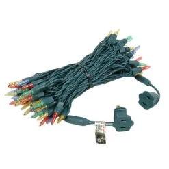 70 Light Traditional T5 Multi LED Mini Lights Green Wire -Holiday Lights Sales 0014366 70 light traditional t5 multi led mini lights green wire