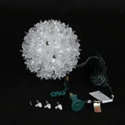 Clear 50 Light Mini Starlight Sphere 6" 13 Clear 50 Light Mini Starlight Sphere 6" -Holiday Lights Sales 0014556 clear 50 light mini starlight sphere 6