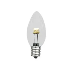 C7 - Warm White - Glass LED Replacement Bulbs - 25 Pack -Holiday Lights Sales 0014920 c7 warm white glass led replacement bulbs 25 pack