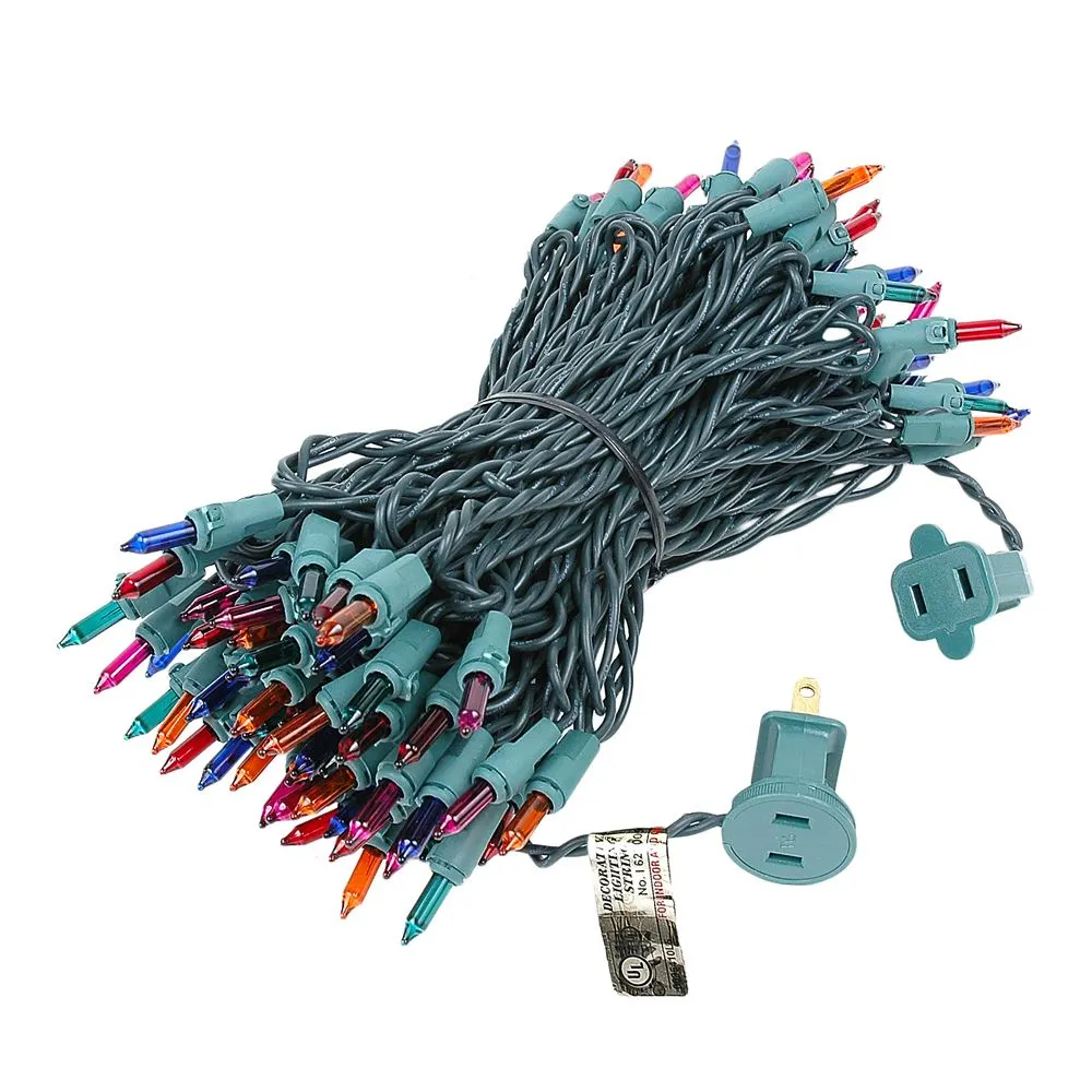 Connect 10 Multi Christmas Mini Lights 100 Light 50 Feet Long 2 Connect 10 Multi Christmas Mini Lights 100 Light 50 Feet Long - Image 2