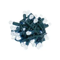 Coaxial G12 50 LED Pure White 4" Spacing Green Wire 10 Coaxial G12 50 LED Pure White 4" Spacing Green Wire -Holiday Lights Sales 0016252 coaxial g12 50 led pure white 4 spacing green wire