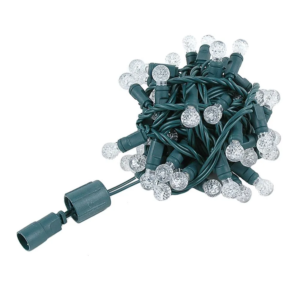 Coaxial G12 50 LED Pure White 4" Spacing Green Wire 2 Coaxial G12 50 LED Pure White 4" Spacing Green Wire - Image 2