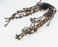 Clear 100 Light Icicle Lights Brown Wire Medium Drops 9 Clear 100 Light Icicle Lights Brown Wire Medium Drops -Holiday Lights Sales 0016461 clear 100 light icicle lights brown wire medium drops