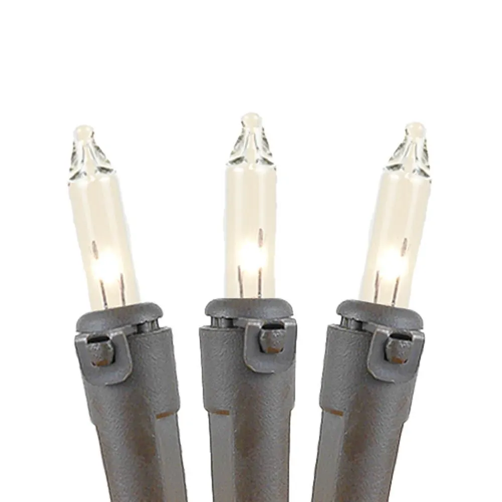 Clear 100 Light Icicle Lights Brown Wire Medium Drops 6 Clear 100 Light Icicle Lights Brown Wire Medium Drops - Image 6