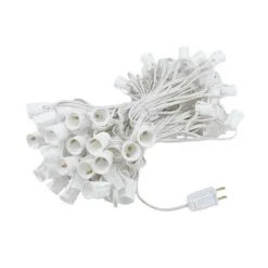 100 C9 Ceramic Christmas Light Set - Green - White Wire 9 100 C9 Ceramic Christmas Light Set - Green - White Wire -Holiday Lights Sales 0017040 100 c9 ceramic christmas light set green white wire