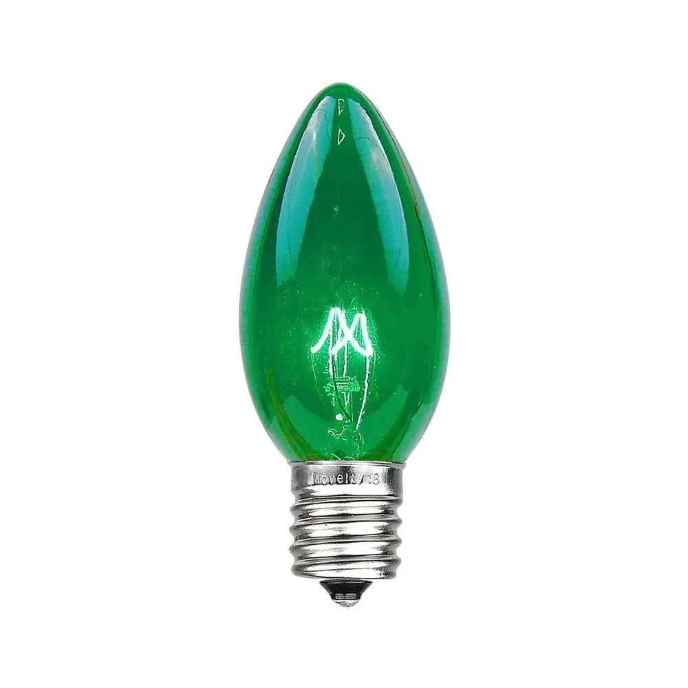 100 C9 Christmas Light Set - Green Bulbs - Brown Wire 4 100 C9 Christmas Light Set - Green Bulbs - Brown Wire - Image 4