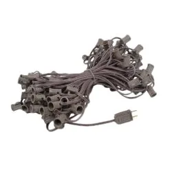 100 C7 String Light Set With Purple Bulbs On Brown Wire 10 100 C7 String Light Set With Purple Bulbs On Brown Wire -Holiday Lights Sales 0017873 100 c7 string light set with purple bulbs on brown wire