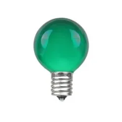 100 G30 Globe String Light Set With Green Satin Bulbs On Black Wire -Holiday Lights Sales 0018398 100 g30 globe string light set with green satin bulbs on black wire