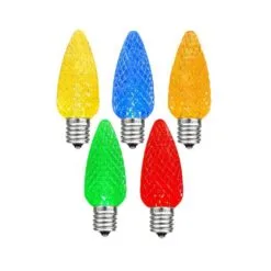 Multi Colored C7 LED Replacement Lamps 25 Pack 9 Multi Colored C7 LED Replacement Lamps 25 Pack -Holiday Lights Sales 0019568 multi colored c7 led replacement lamps 25 pack