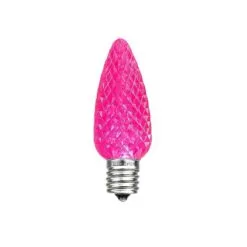 Pink C7 LED Replacement Bulbs 25 Pack -Holiday Lights Sales 0019577 pink c7 led replacement bulbs 25 pack