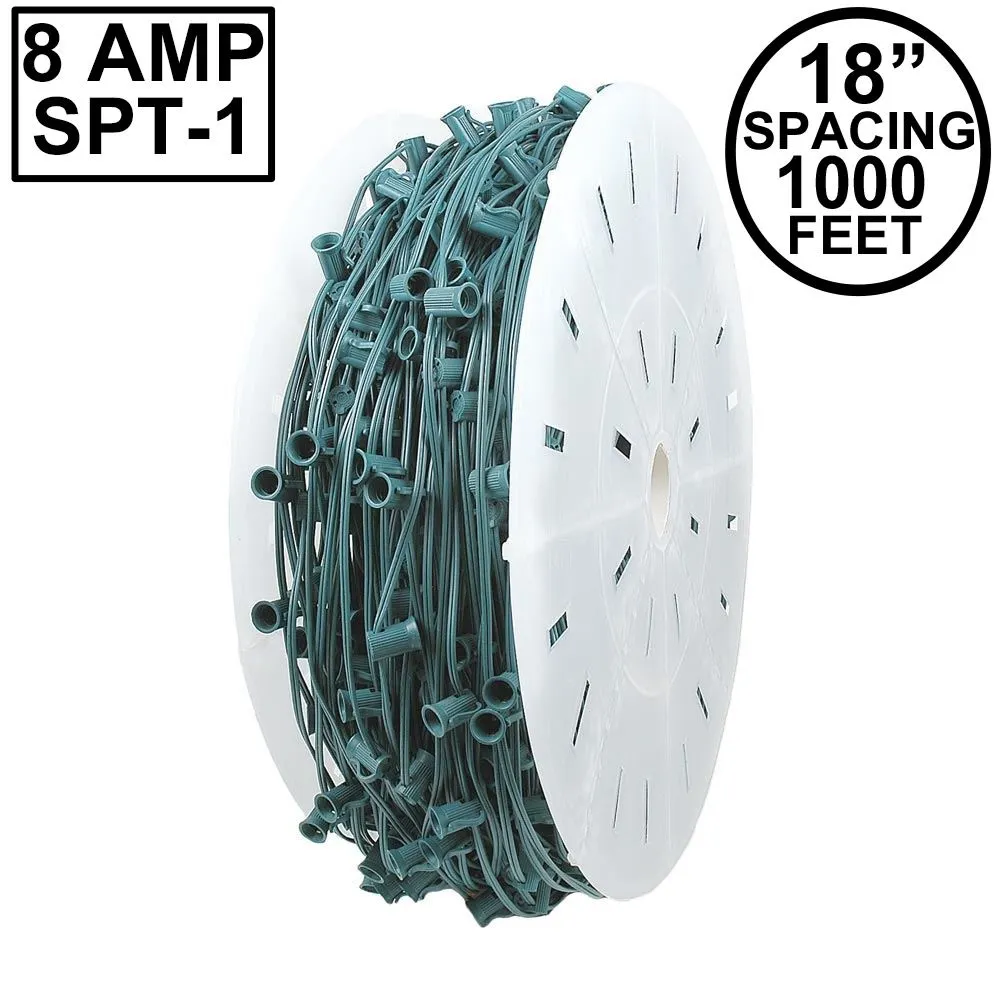 Premium Commercial Grade C7 1000' Spool 18" Spacing 8 Amp Green Wire 1 Premium Commercial Grade C7 1000' Spool 18" Spacing 8 Amp Green Wire