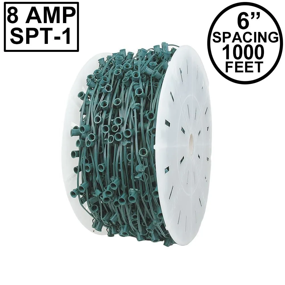 Premium Commercial Grade C7 1000' Spool 6" Spacing 8 Amp Green Wire 1 Premium Commercial Grade C7 1000' Spool 6" Spacing 8 Amp Green Wire