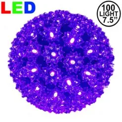 100 Purple LED 7.5" Sphere
