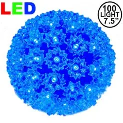 100 Blue LED 7.5" Sphere