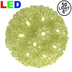 50 Warm White LED 6" Sphere