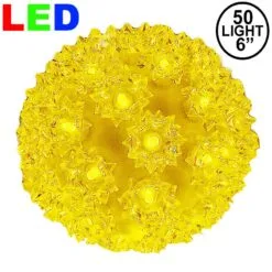 50 Yellow LED 6" Sphere