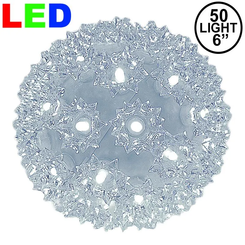 50 Pure White LED 6" Sphere 1 50 Pure White LED 6" Sphere
