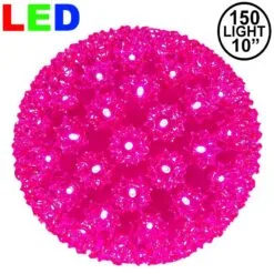 150 Pink LED 10" Sphere