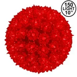 Red 150 Light Starlight Sphere 10"