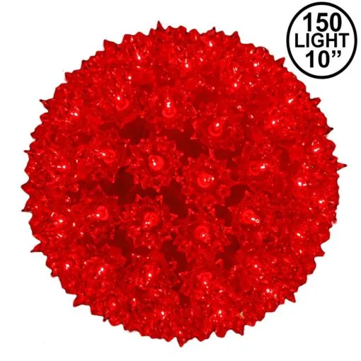 Red 150 Light Starlight Sphere 10" 8 Red 150 Light Starlight Sphere 10" -Holiday Lights Sales 0022945 red 150 light starlight sphere 10