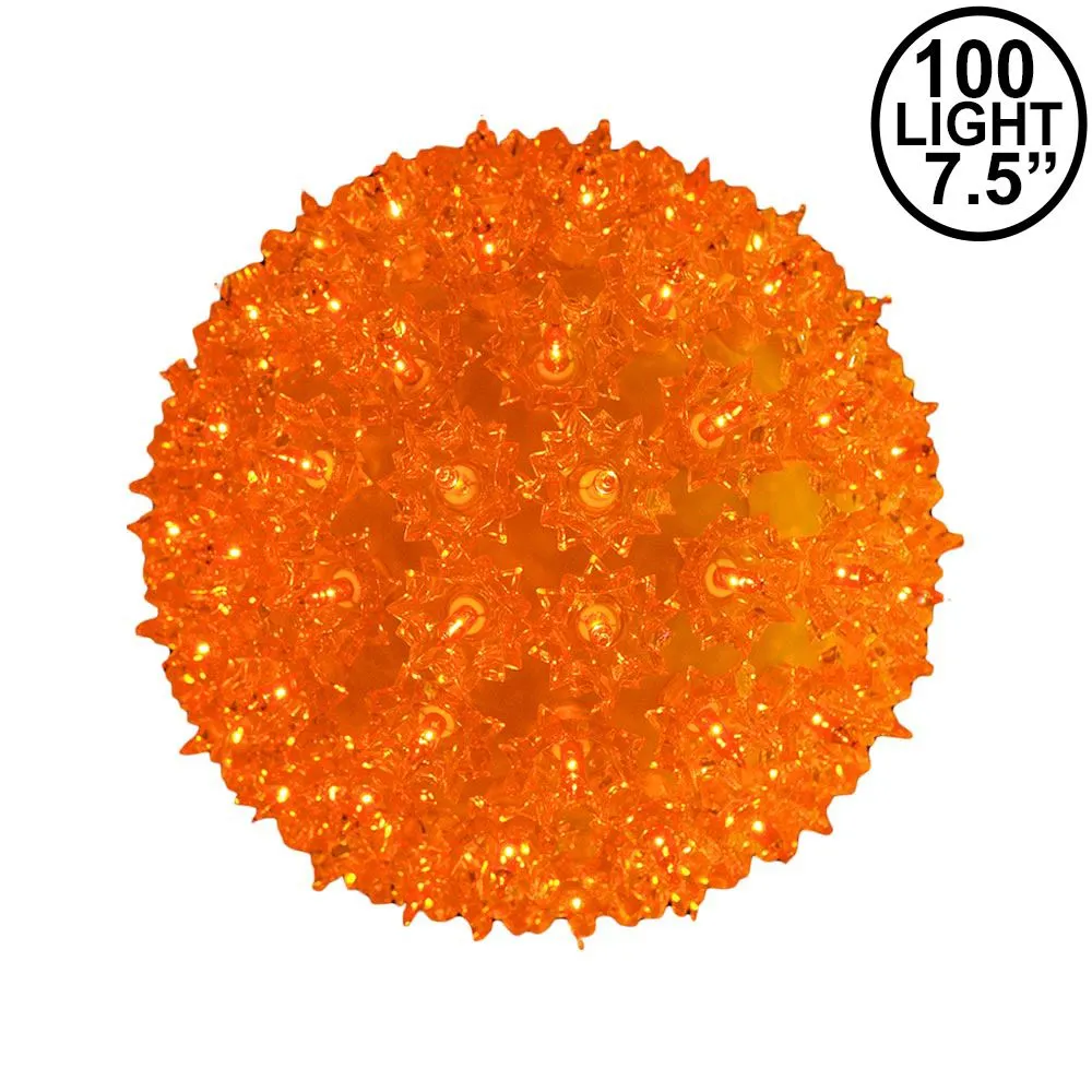 Amber/Orange 100 Light Starlight Sphere 7.5" 1 Amber/Orange 100 Light Starlight Sphere 7.5"