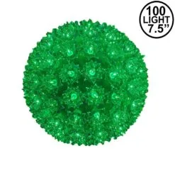 Green 100 Light Starlight Sphere 7.5"